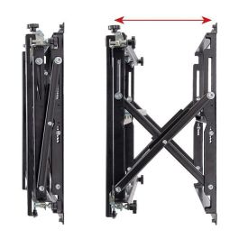 B-Tech Soporte Pared Heavy Duty BT8310XL para Pantallas Planas de 42"-120", 125kg, VESA 200x100-400x400, Negro