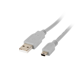 Lanberg Cable USB 2.0 Macho Mini-B a USB A, 1.8m, Gris - Alta Velocidad 480Mb/s, Compatible con Cámaras y Reproductores MP3 Precio: 4.49999968. SKU: B1F9A5EZKQ