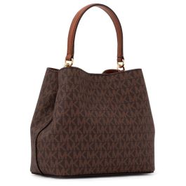 Bolso Mujer Michael Kors PRATT-BROWN Marrón 18 X 16 X 9 CM