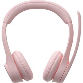 Auriculares inalámbricos Bluetooth para PC Logitech Zone 300 con micrófono con cancelación de ruido - Rosa