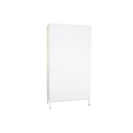 DKD Home Decor Estantería Moderna Blanca de Madera Mango y Metal con 2 Puertas y 6 Estantes Hecha a Mano 90x40x180 cm DKD Home Decor Estantería Moderna Blanca de Madera Mango y Metal con 2 Puertas y 6 Estantes Hecha a Mano 90x40x180 cm