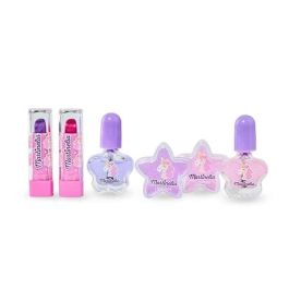 Aquarius Cosmetic Martinelia Little Unicorn Face Box, 2 Esmaltes, 2 Bálsamos, 2 Pintalabios, 3+ Años, Inglés, Español, Francés, Portugués, Italiano