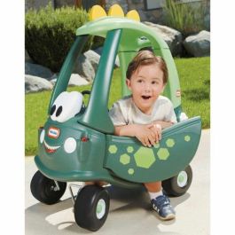 Little Tikes - Cosy Coupe Dino - Coche para niños - Puertas funcionales - 4 ruedas - Piso desmontable y 1 bocina - 18 meses