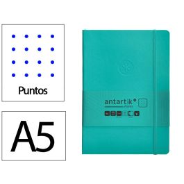 Cuaderno Con Gomilla Antartik Notes Tapa Blanda A5 Hojas Puntos Turquesa 80 Hojas 80 gr Fsc Precio: 5.50000055. SKU: B13VJLKSVY