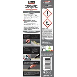 Rubson Sellador Negro Especial para Embarcaciones y Automóviles - 280ml - Para Sellado, Unión y Reparación de Metales, Vidrio y Caucho