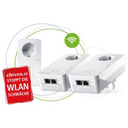 Devolo Magic 2 WiFi next Multiroom Kit Adaptador Powerline 2400 Mbps Blanco (3 Unidades)