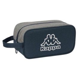 Zapatillero de Viaje Kappa Dark navy Gris Azul marino 29 x 15 x 14 cm Zapatillero de Viaje Kappa Dark navy Gris Azul marino 29 x 15 x 14 cm