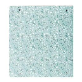 Carpeta Con Recambio Safta Din A4 Cuadro 5 mm Polipropileno Foam 4 Anillas 35 mm Estampados Floral Azul Carpeta Con Recambio Safta Din A4 Cuadro 5 mm Polipropileno Foam 4 Anillas 35 mm Estampados Floral Azul
