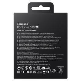 Samsung MU-PG4T0B Disco SSD Externo Portátil T9 4TB USB 3.2 Gen2 Tipo C 2000 MB/s Negro