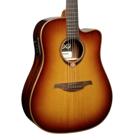 LAG Guitarra Acústica Dreadnought Cutaway Tramontane 118 A/E - Brown Shadow | Electroacústica Precio: 582.960576. SKU: B1JR55SBF8