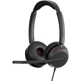 EPOS IMPACT 860 Auriculares Alámbricos para Oficina/Centro de Llamadas, Conexión USB Tipo C, Negro, Diadema Binaural con Cancelación de Ruido Híbrido