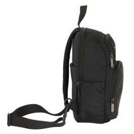 Safta Mini Mochila 1 Hombrera Tablet 11"+USB Business Black 18x34x12 cm