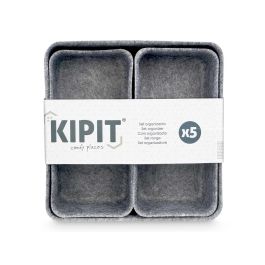 Set 5 Organizadores Kipit Fieltro Gris 24.7x10x24.7 cm (8 Unidades) Set 5 Organizadores Kipit Fieltro Gris 24.7x10x24.7 cm (8 Unidades)