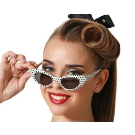Gafas Blancas Con Lunares Negros Estilo Retro Rockabilly Pin-Up Camarera Americana Precio: 0.88999977. SKU: B14GWR3ABW