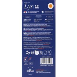 Duralex Lys Vajilla Ámbar 12 piezas (4 Llanos 23.5 cm, 4 Hondos 19.5 cm, 4 Postre 19 cm) (2 Unidades)
