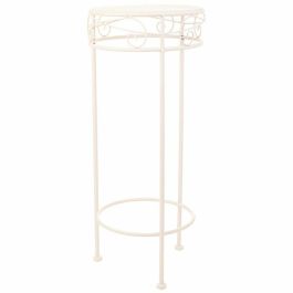 Soporte para Maceta Alexandra House Living Blanco Metal Hierro 28 x 120 x 58 cm