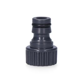 Edm Conector roscado hembra 1/2" polipropileno gris con tratamiento anti UV y anti algas