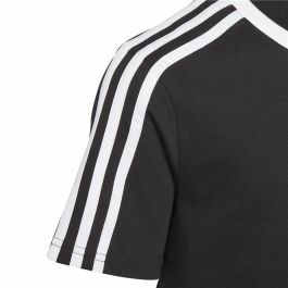 Camiseta de Manga Corta Infantil Adidas Essentials Azul Negro