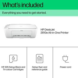 HP Impresora Todo en Uno DeskJet 2810e Inalámbrica, Imprime, Escanea, Copia