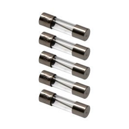 Edm Fusible 5x20mm 16A 250V, Blanco/Cristal, Cerámica o Cristal, Indicador de Fusión, 5 Unidades