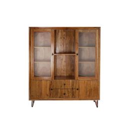 DKD Home Decor Vitrina Colonial Marron Negro 145 x 162 x 40 cm