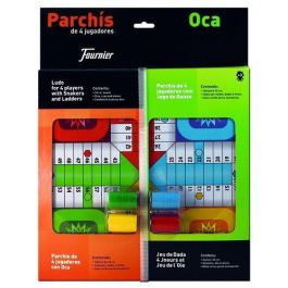 Fournier Parchís y Oca - Tablero pequeño para 4 jugadores 33x33 cm con cubiletes, dados y fichas Precio: 12.59000039. SKU: B1ARMYWJS9