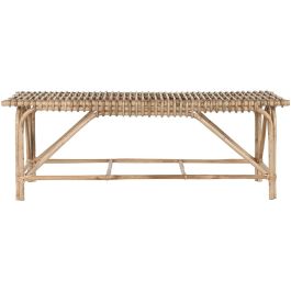 Banqueta Home ESPRIT Natural Mimbre 130 X 46 X 47 cm