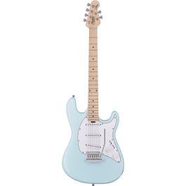 Sterling Cutlass CT30 SSS Guitarra Eléctrica Daphne Blue - Inspirada en Music Man, ideal para principiantes