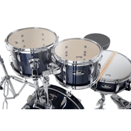 Pearl Kit Batería Roadshow 1812B/1007T/1208T/1410F + 1305Sherrajes, Sillín & 2 Platos Solar - Royal Blue Metallic Pearl