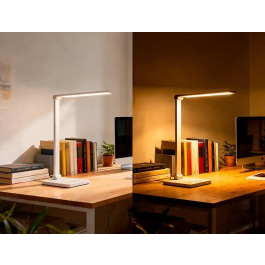 Q-connect Lámpara de Escritorio Vega LED 10W 400 lm Táctil 5 Niveles Brillo Regulable Blanco