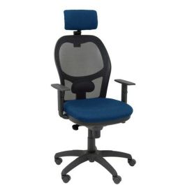 Silla Piqueras Y Crespo Jorquera Brazos Y Cabecero Regulables Mecanismo Sincro Ruedas Nylon Respaldo De Malla Negra Y Asiento Tapizado Bali Azul Marino Precio: 373.50000006. SKU: S5703990