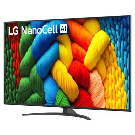 LG 65NANO81A6A.AEU - Televisor 65" NanoCell 4K Smart TV con WebOS, AI Sound Pro, HDR, Wi-Fi, Bluetooth, HDMI 2.1, Negro