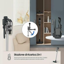 Samsung Jet 75E Pet VS20B75ACR5/WA - Aspirador Escoba sin Cable, 550W, 60 min Autonomía, Limpieza Mascota