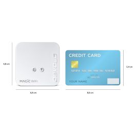 Devolo Magic 1 WiFi mini Adaptador Powerline Kit 1200 Mbps, WiFi 4 300 Mbps, 1 Puerto LAN, Blanco, Multiroom