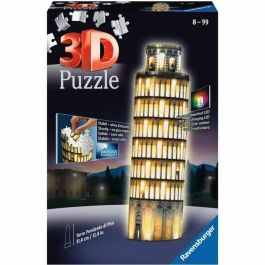 Ravensburger Puzzle 3D Torre de Pisa Night Edition Iluminado con Luz LED, Rompecabezas de Plástico Numerado de 216 Piezas Precio: 47.49999958. SKU: S7124033