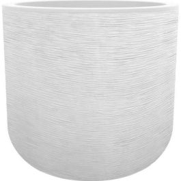 EDA PLASTIQUE - Maceta redonda 40 cm Graphit'Up - 32,5 L - Blanco cal