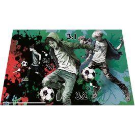 HERMA Schreibunterlage Karton Street Soccer 55x35 cm - Alfombrilla de Escritorio Fútbol (3 unidades)