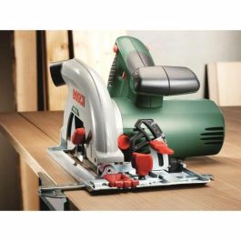 Bosch PKS 55A Sierra circular con CleanSystem (85% absorción de polvo), CutControl, Softgrip y placa base robusta