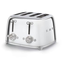 Smeg TSF03SSEU Tostador de Pan para 4 Rebanadas con Diseño Estilo Años 50 y Acabado Cromado Precio: 181.5. SKU: S8102669