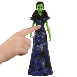 Mattel Muñeca Elphaba Thropp Musical JFM09 Wicked Cantarina Vestido Verde Piel Verde