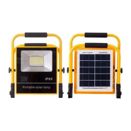 Proyector LED Solar 30W 6500K, Panel 6V/9W, Batería 8000mAh. Control Remoto, Power Bank, Autonomía 8-36h. [HO-SOLARFL-30W-05] Precio: 36.49999969. SKU: B1JZDBDLEN