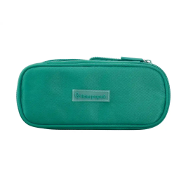 Liderpapel Estuche Portatodo Color Pop con Compartimento Extensible, 2 Cremalleras, Turquesa, 230x60 mm