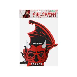 Disfraz Infantil De Diablillo Con Alas Y Máscara Roja Y Negra Para Halloween Y Fiestas Temáticas