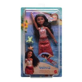 Disney Princess JFF09/MATJFF09 - Muñeca Nadadora Vaiana 2 con Corpiño que Cambia de Color