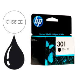 HP CH561EE Cartucho de Tinta Negro 301 para Impresoras HP Original Precio: 24.58999994. SKU: B1K37TPRTC