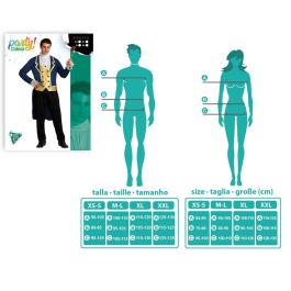 Disfraz de Príncipe Azul para Hombre Adulto, ideal para Carnaval o fiestas temáticas. Incluye Chaqueta, Chaleco y Pantalón. Talla XS-S. Disfraz de Príncipe Azul para Hombre Adulto, ideal para Carnaval o fiestas temáticas. Incluye Chaqueta, Chaleco y Pantalón. Talla XS-S.