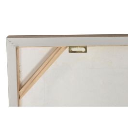 DKD Home Decor Cuadro Glam Blanco 102x102 cm (2 Unidades) Decoración Pared Lienzo PS
