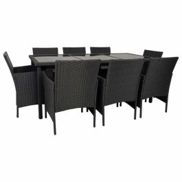 Juego de muebles Alexandra House Living Negro 9 Piezas Precio: 1112.78999997. SKU: B1BNATSPNK