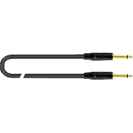 Quiklok Cable de Instrumento Jack-Jack Ss PVC Negro Recto 6m