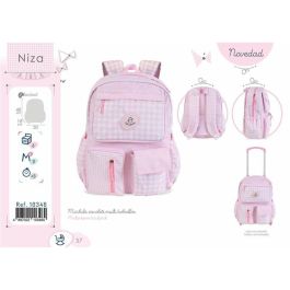 Mochila escolar multibolsillo niza 40x18x30cm